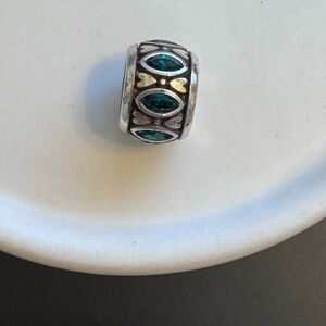 ❤️Brighton Elegant Silver and Green  / Emerald Crystal Charm Bead